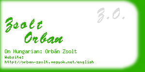 zsolt orban business card