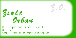 zsolt orban business card